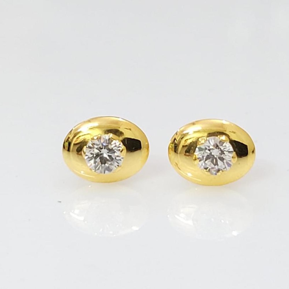 Yellow Gold Gorgeous Design Earrings