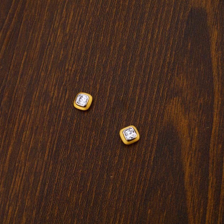 22CT Gold CZ Hallmark Ladies Tops Earrings LTE18