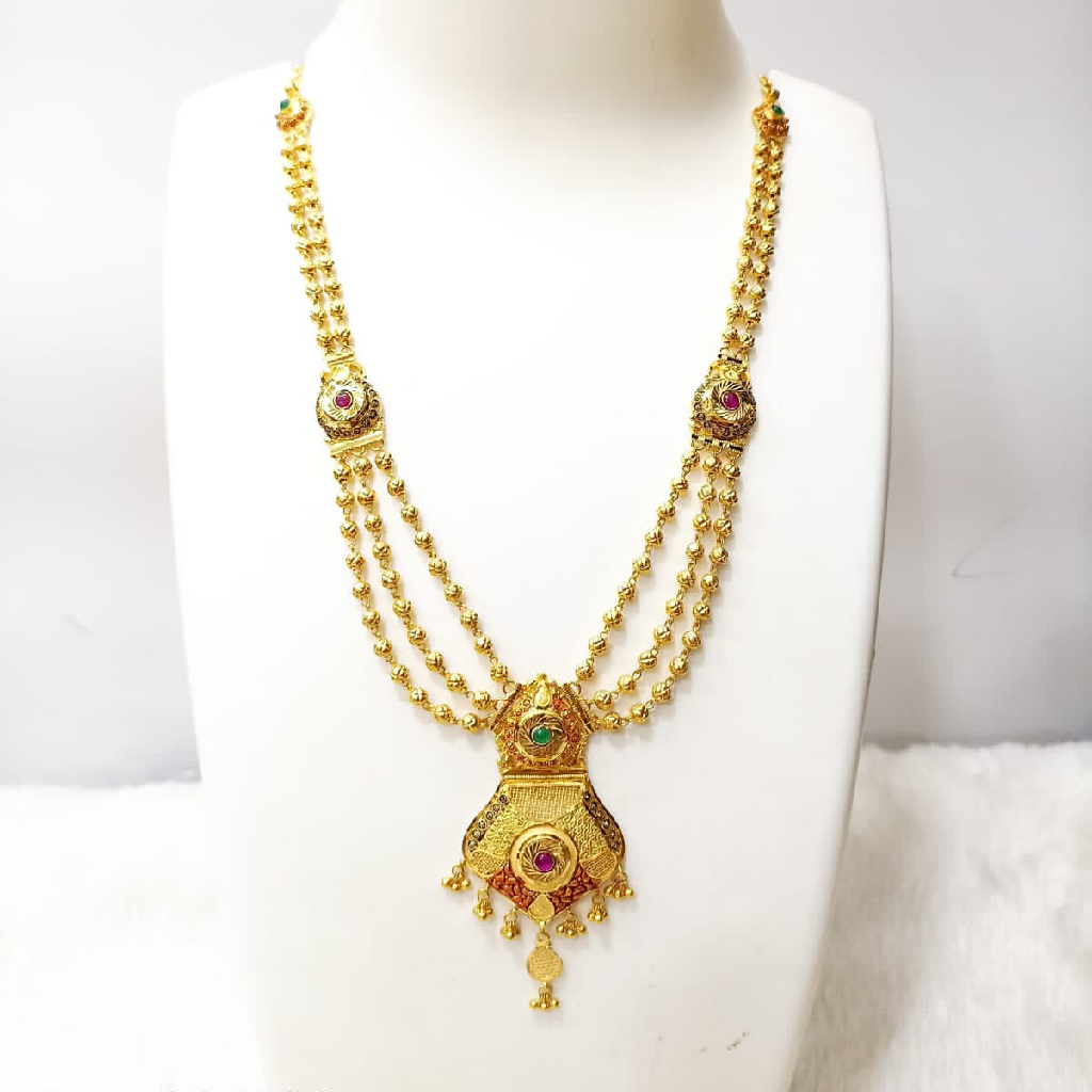 916 Gold 3 Layer Necklace Set