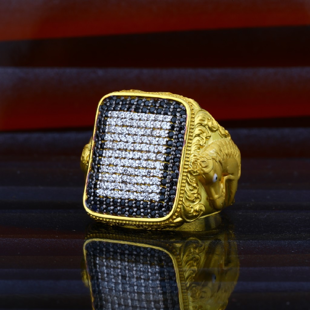 Mens Horse Gold 916 Exclusive Ring-MHR34