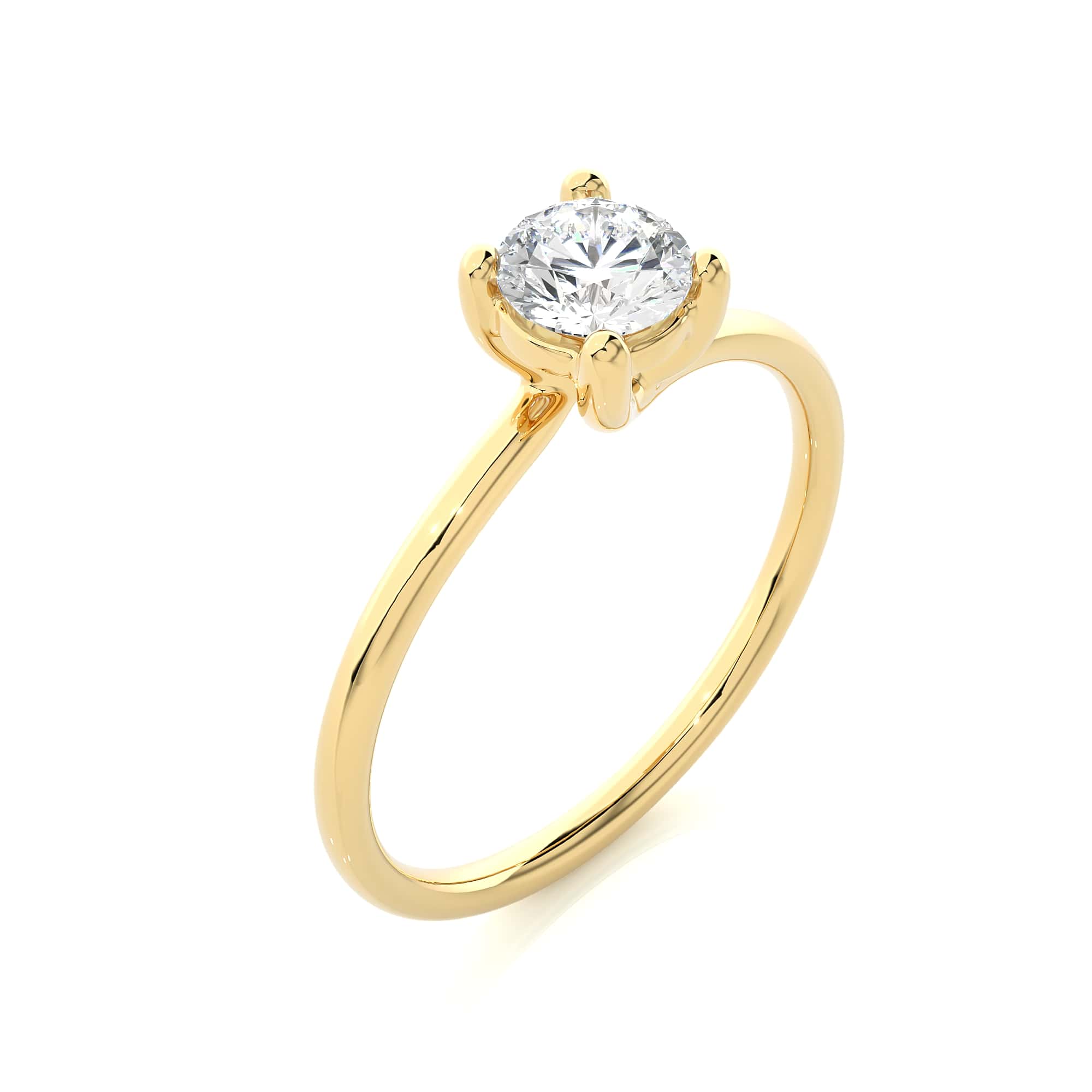 Solitaire Fancy Ring YG