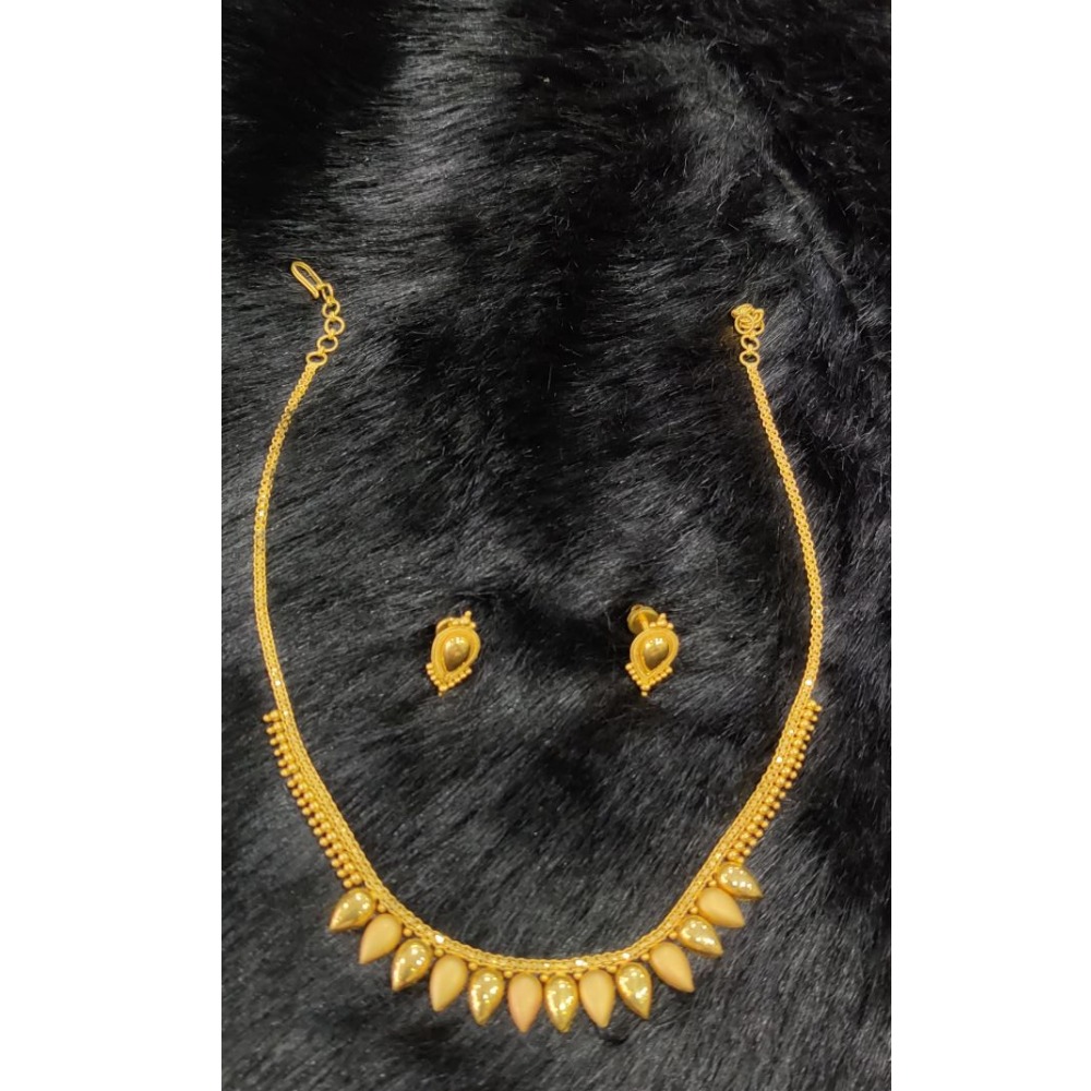 916 Gold Antique Necklace set PJ-11512