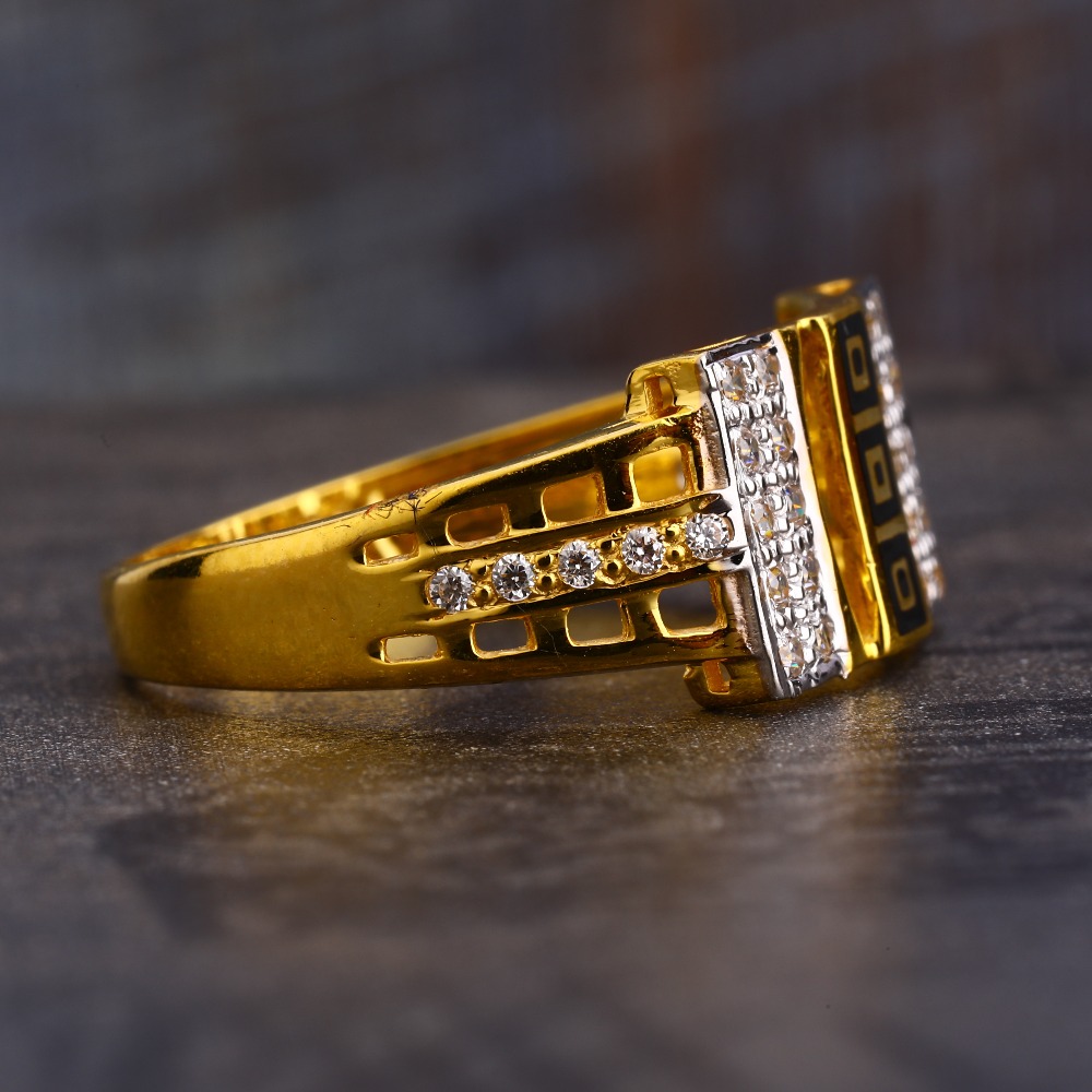 22KT Gold CZ Hallmark Gorgeous Gentlemen's Ring MR630