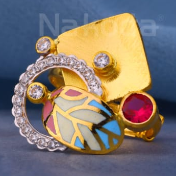 916 Gold CZ Hallmark Exclusive Ladies Antique Ring LAR372