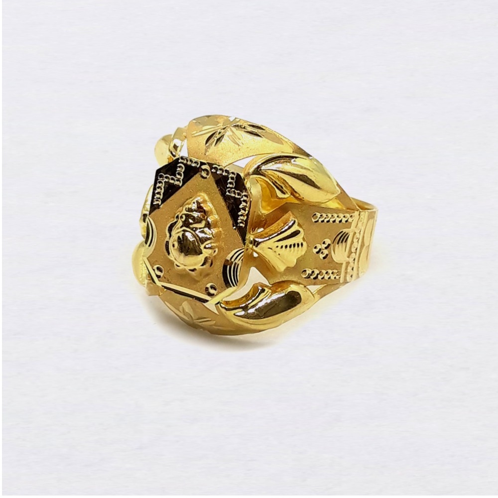 Ganesha design nazrana gold ring