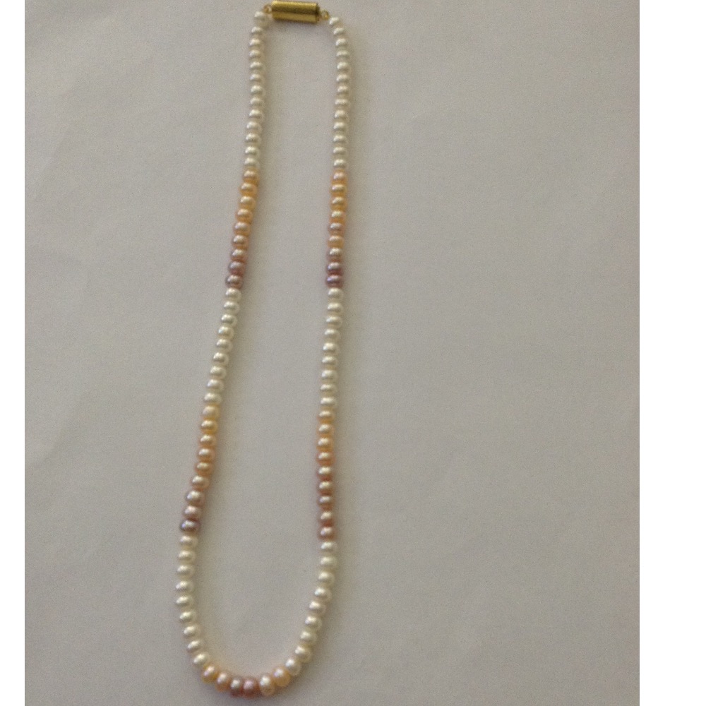 Freshwater shaded flat pearls strand JPM0070