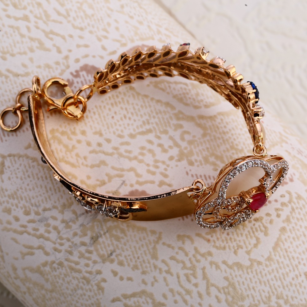 18KT Rose Gold women's hallmark  Bracelet RLKB353