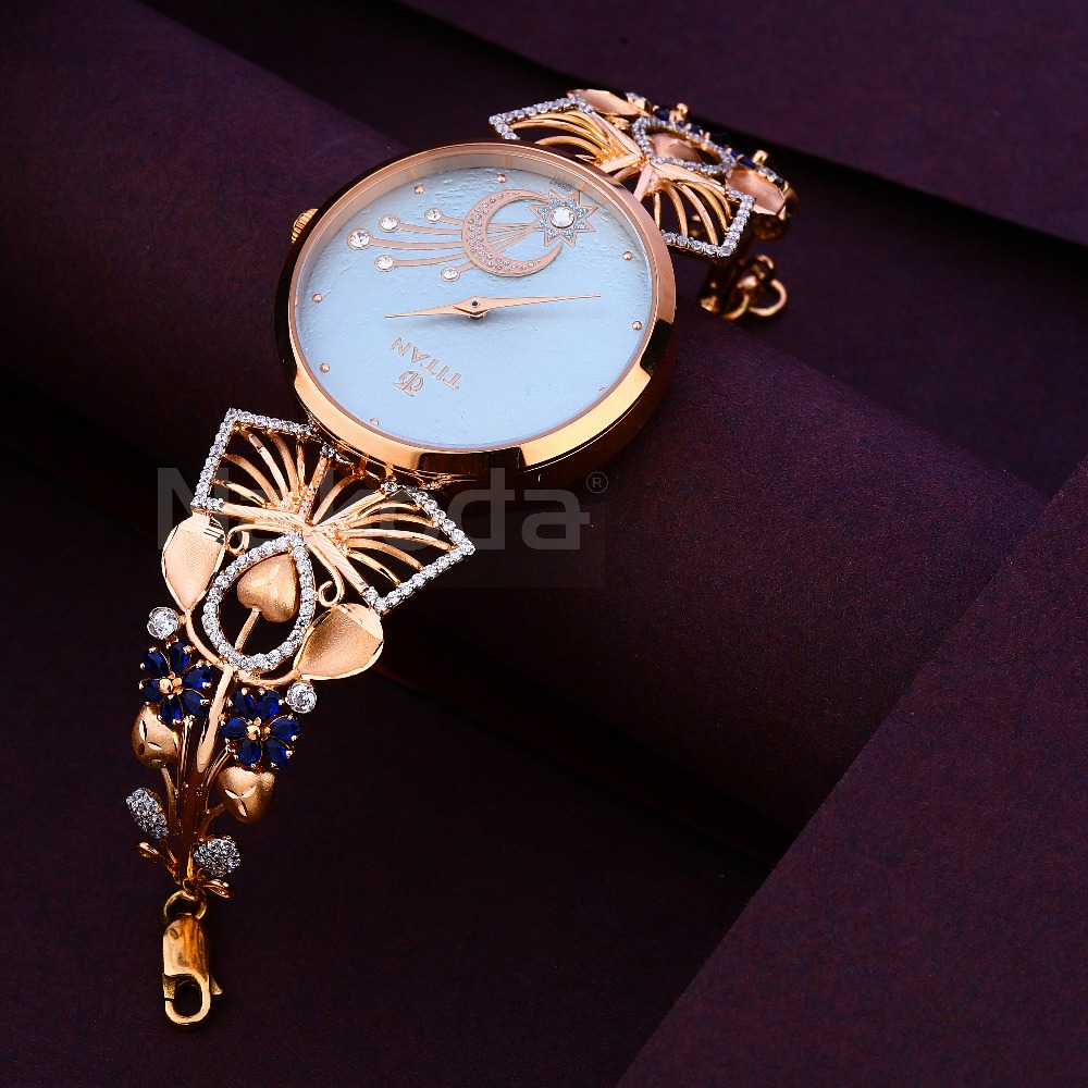 750 CZ Rose Gold Gorgeous Women's Hallmark Watch RLW390