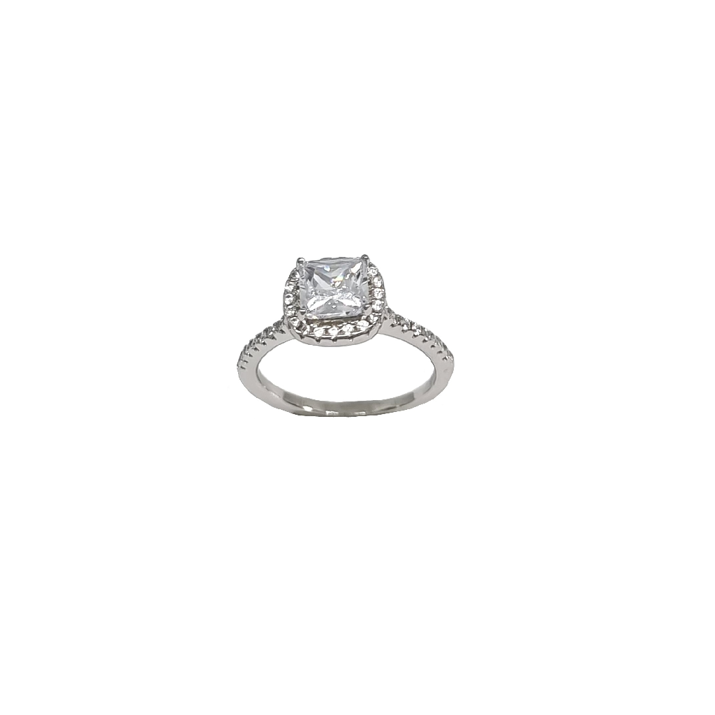 Beautiful Diamond Ring In 925 Sterling Silver MGA - LRS4871