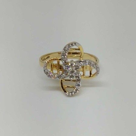 Real diamond Flower Resigned branded ladies ring