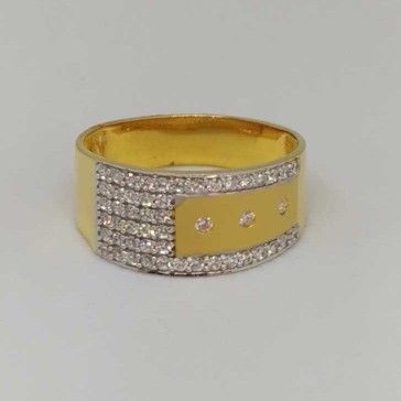 22 kt gold gents branded ring