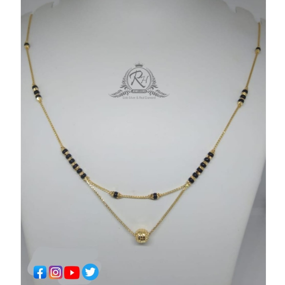 22 carat gold traditional ladies mangalsutra RH-LM595