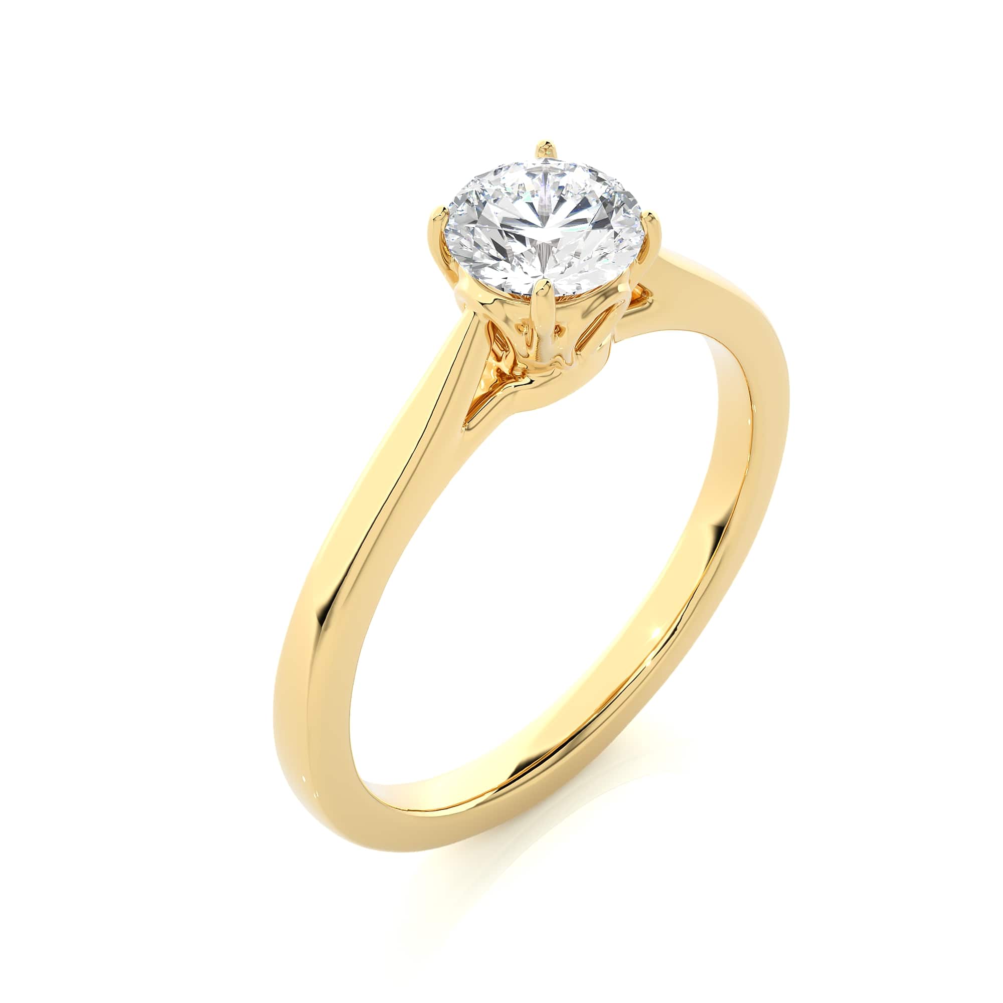 Classic Solitaire Ring YG