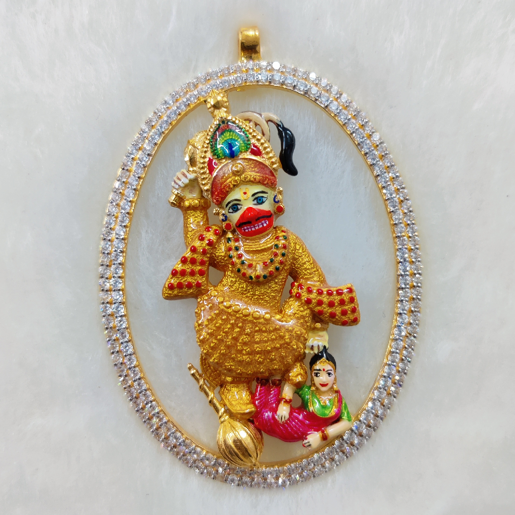 916 gold  lod kastbhanjan pendant
