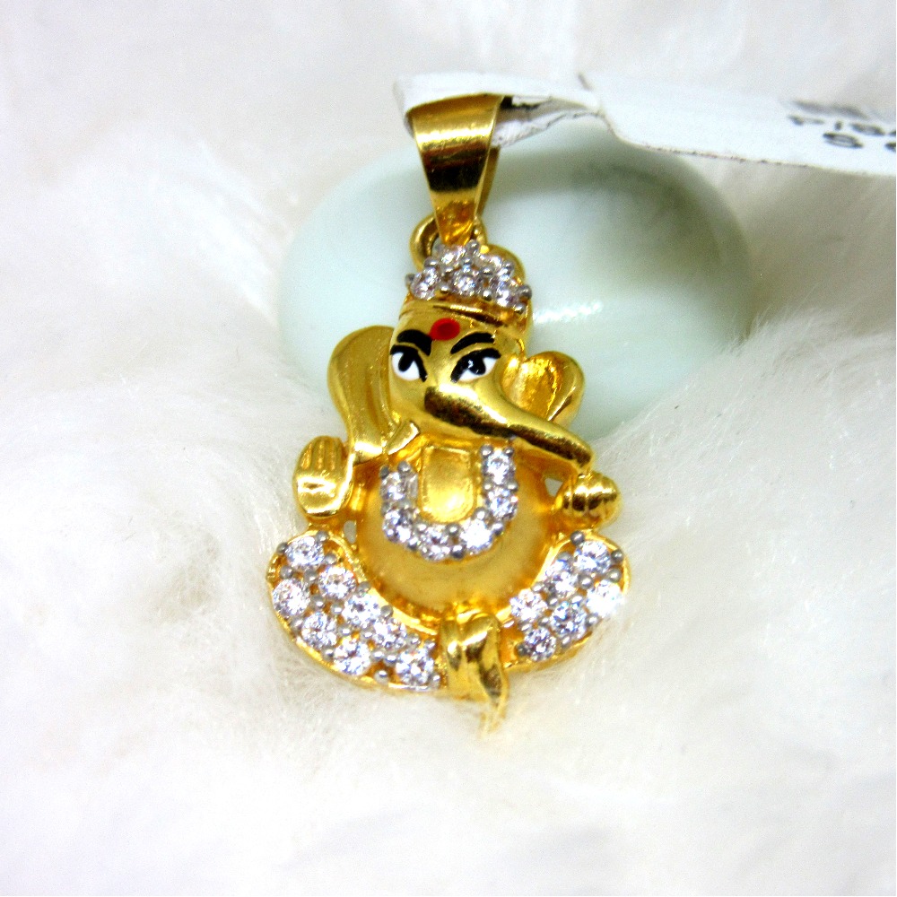 Buy quality Lord ganesha unique design diamond pendent in Ahmedabad
