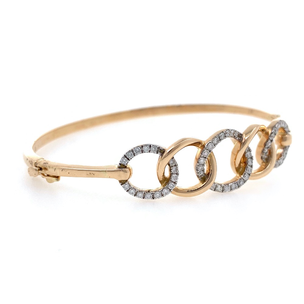 18kt / 750 rose gold fancy diamond bracelet 8brc50