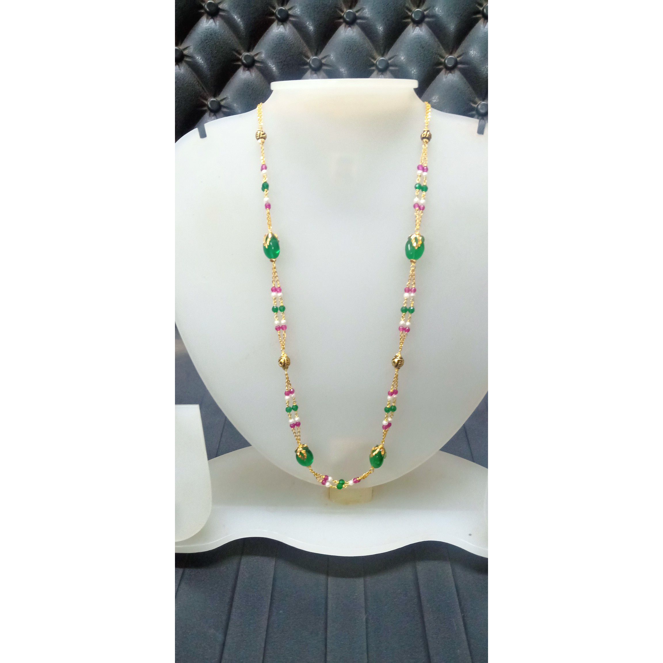 916 Gold Multicolor Fancy Mala