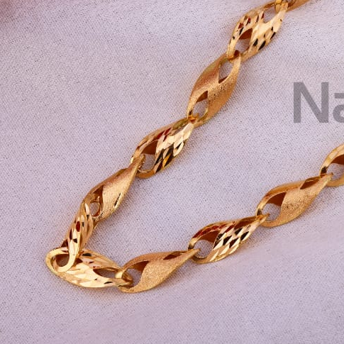 750 Rose Gold CZ Men's Chain RMC120