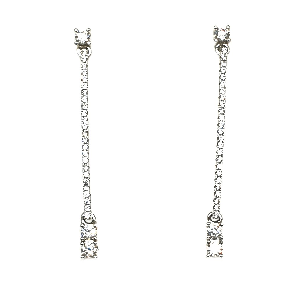 925 Sterling Silver Long Earring MGA - BTS0038