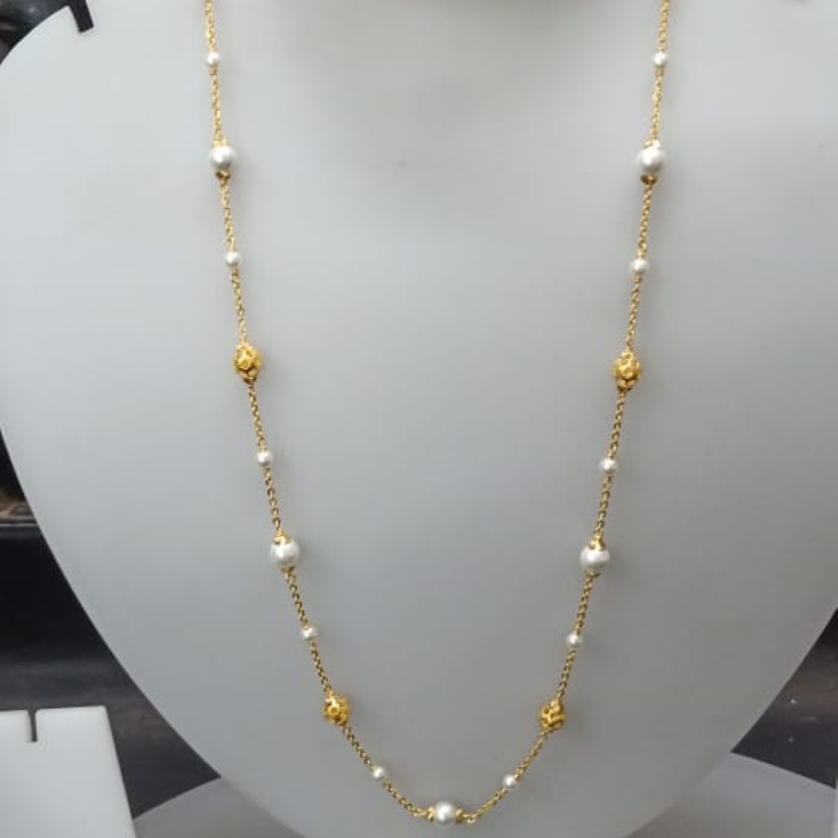 22 KT Gold Fancy Special Occasion Antique Mala CJAM69