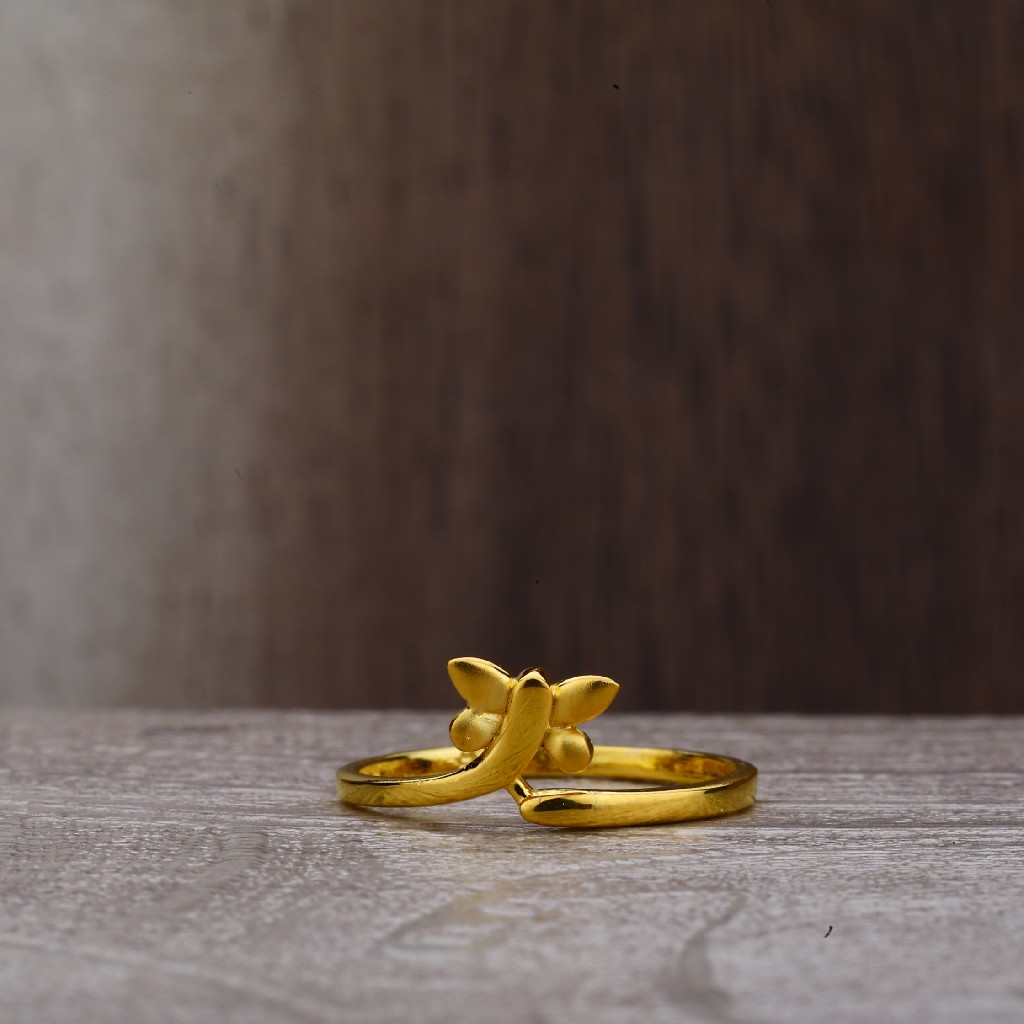 22ct Gold Plain classic Ring LPR176