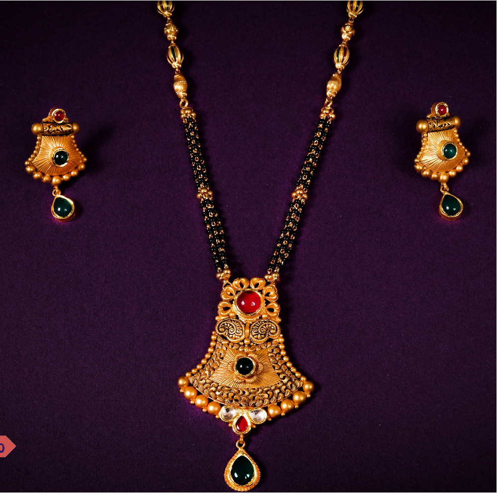 Buy quality 22K ANTIQUE MANGALSUTRA in 