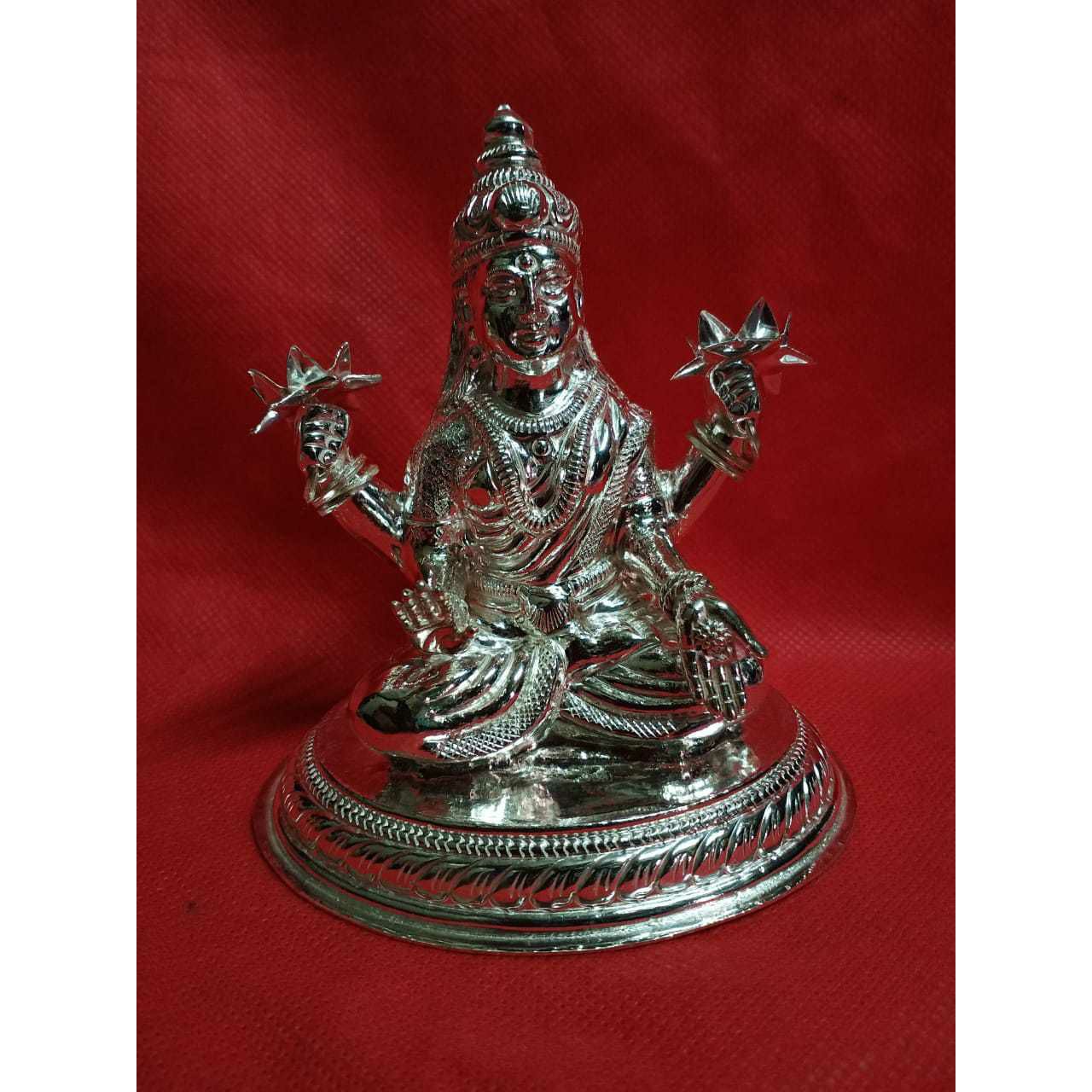 Round(Goal) Plate Laxmiji Murti(Bhagvan,God,Idols) Ms-2334