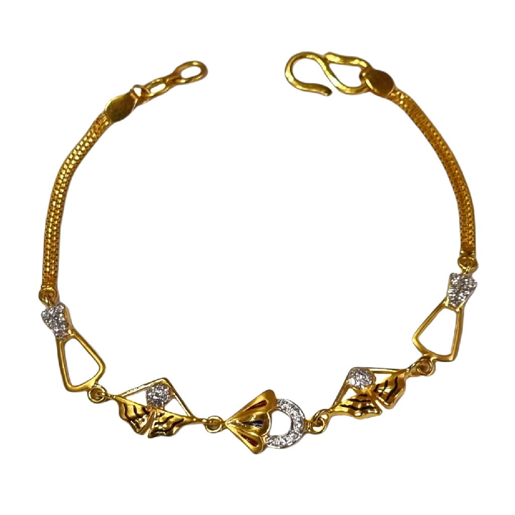 22K Gold Oxidised Modern Bracelet MGA - BRG0059