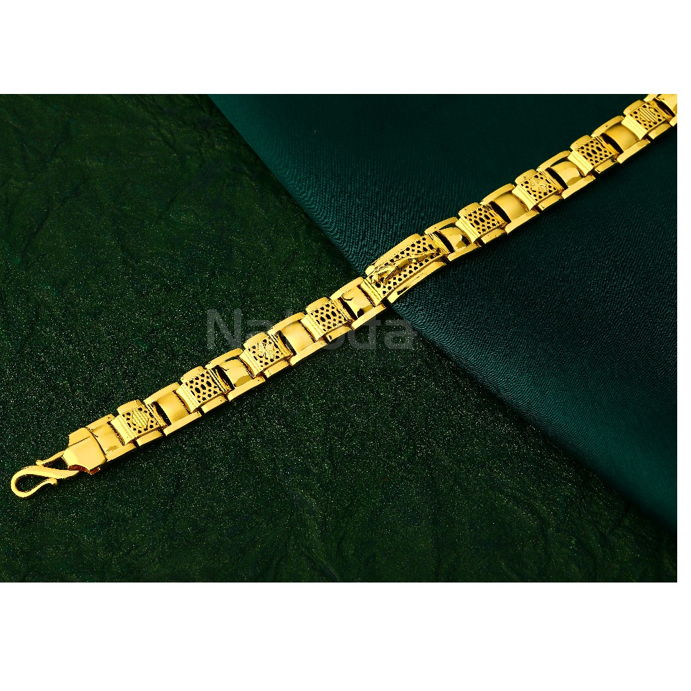 916 Gold  Gentlemen's Exclusive Hallmark Casting Bracelet MCB140