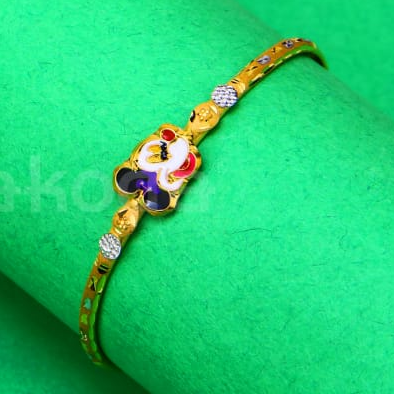 750 gold cz fancy kids kadali kk85