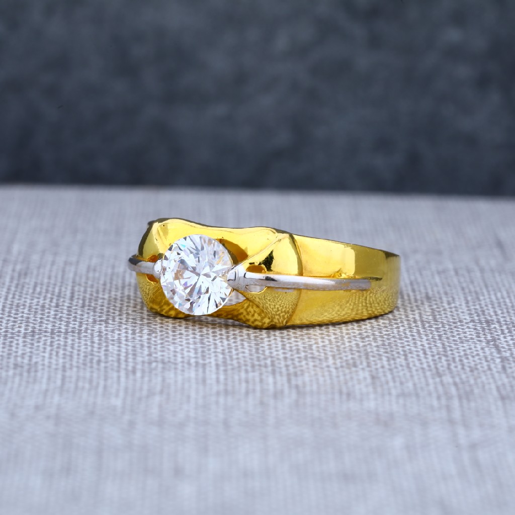 Deco Natural Fancy Color Diamond Men's Ring