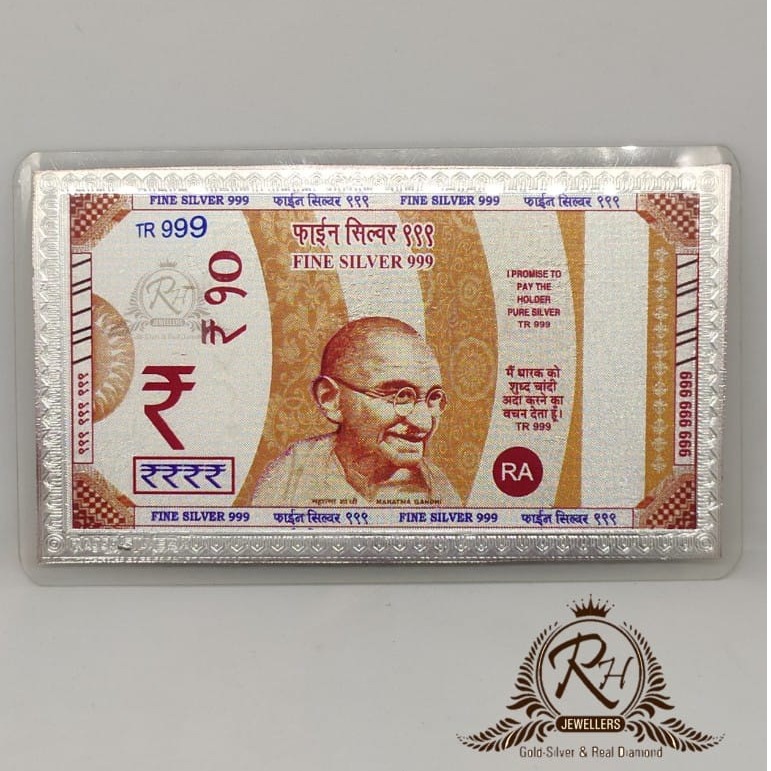 Silver 10 rupees fancy gift note rh-td979