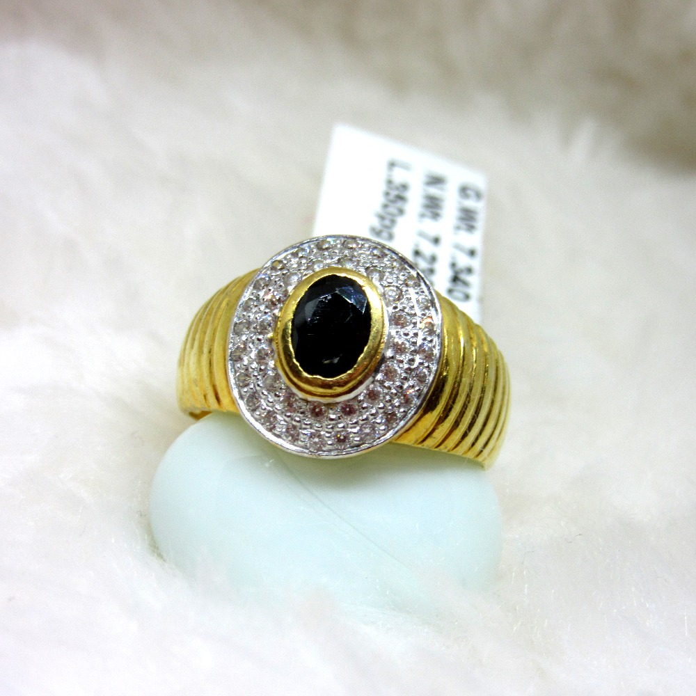 YELLOW GOLD GENTS FASHION RING WITH TIGER EYE AND DIAMONDS, .006 CT TW -  Howard's Jewelry Center