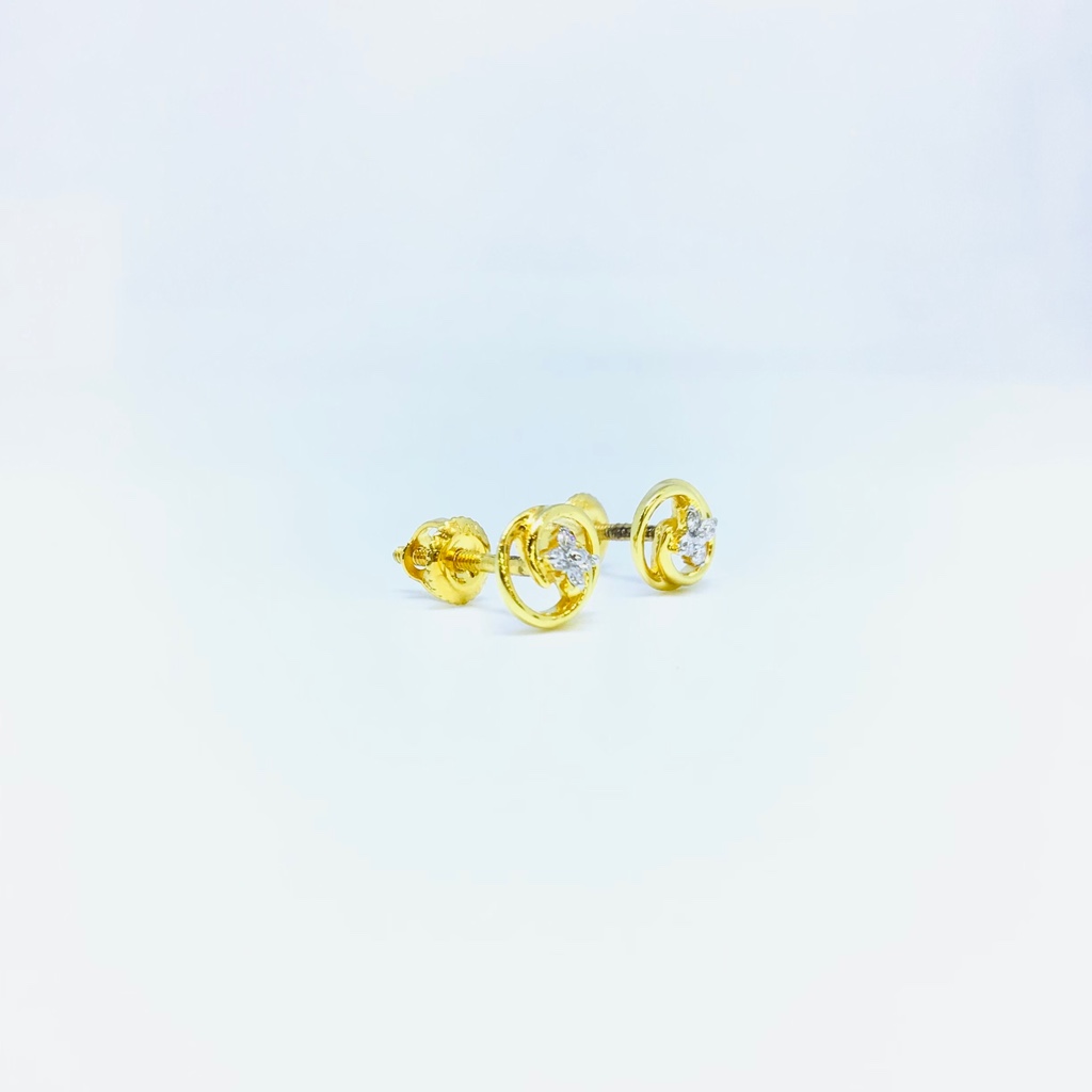 100 Ct Round Diamond ThreeStone Stud Earrings For Womens 925 Sterli   atjewelsin