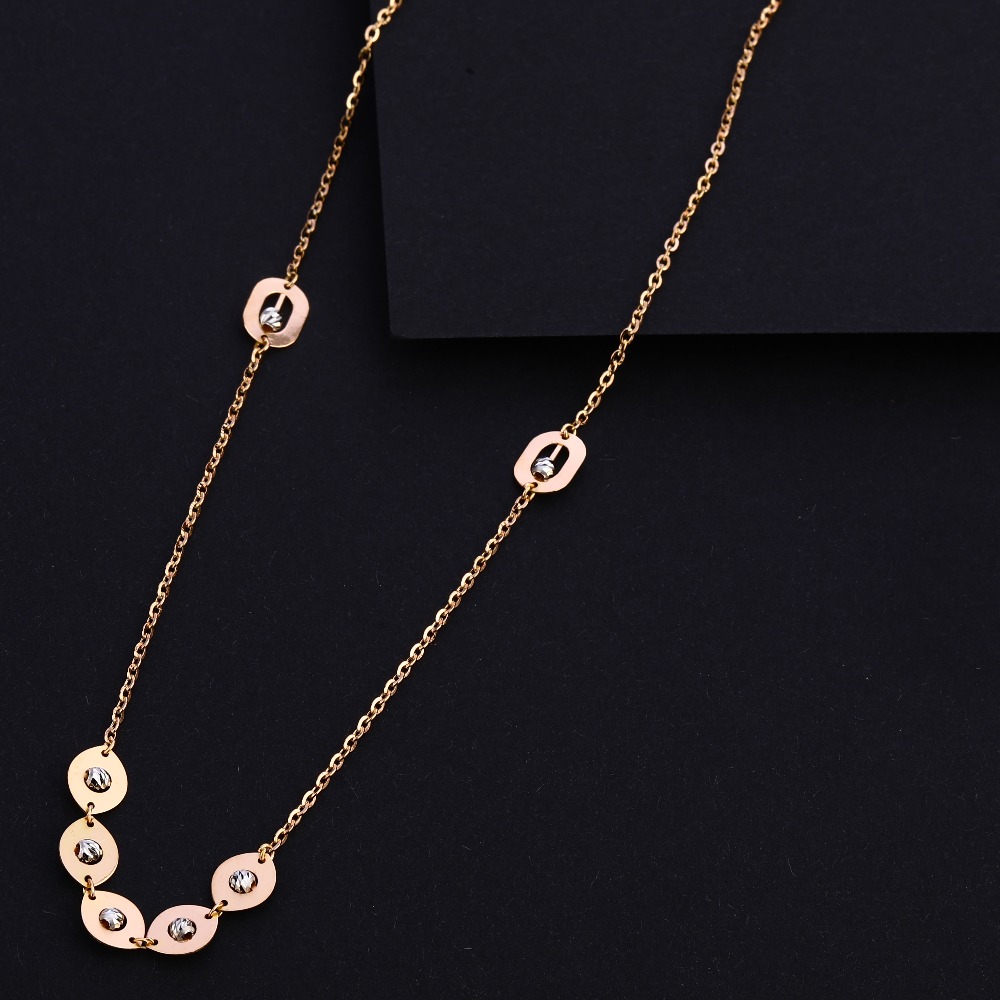 Buy quality 750 Rose Gold Women's Exclusive Hallmark Tanmaniya RTM404 ...