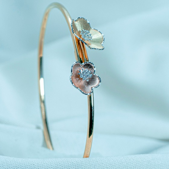 916 gold flower women bracelet lb1-491