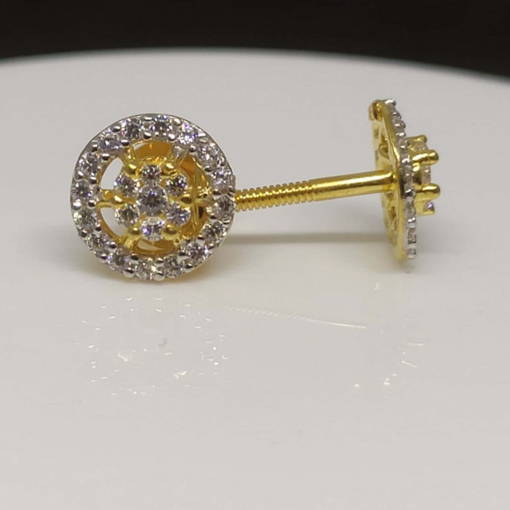 22kt gold hallmark office wear earring 
