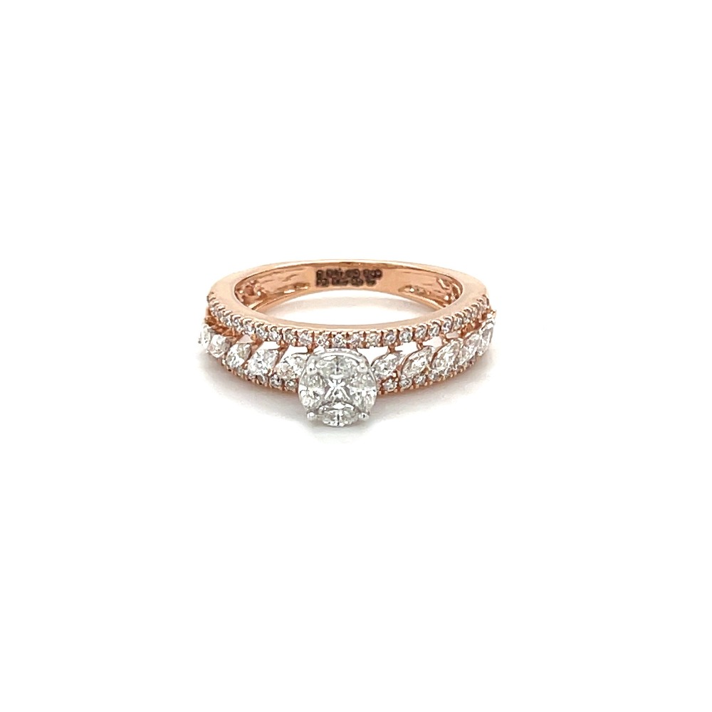 Buy Francesca 7 Stone Diamond Ring in 2.03 Gms Gold Online | Gold ring  designs, Fashion rings, Gold rings fashion