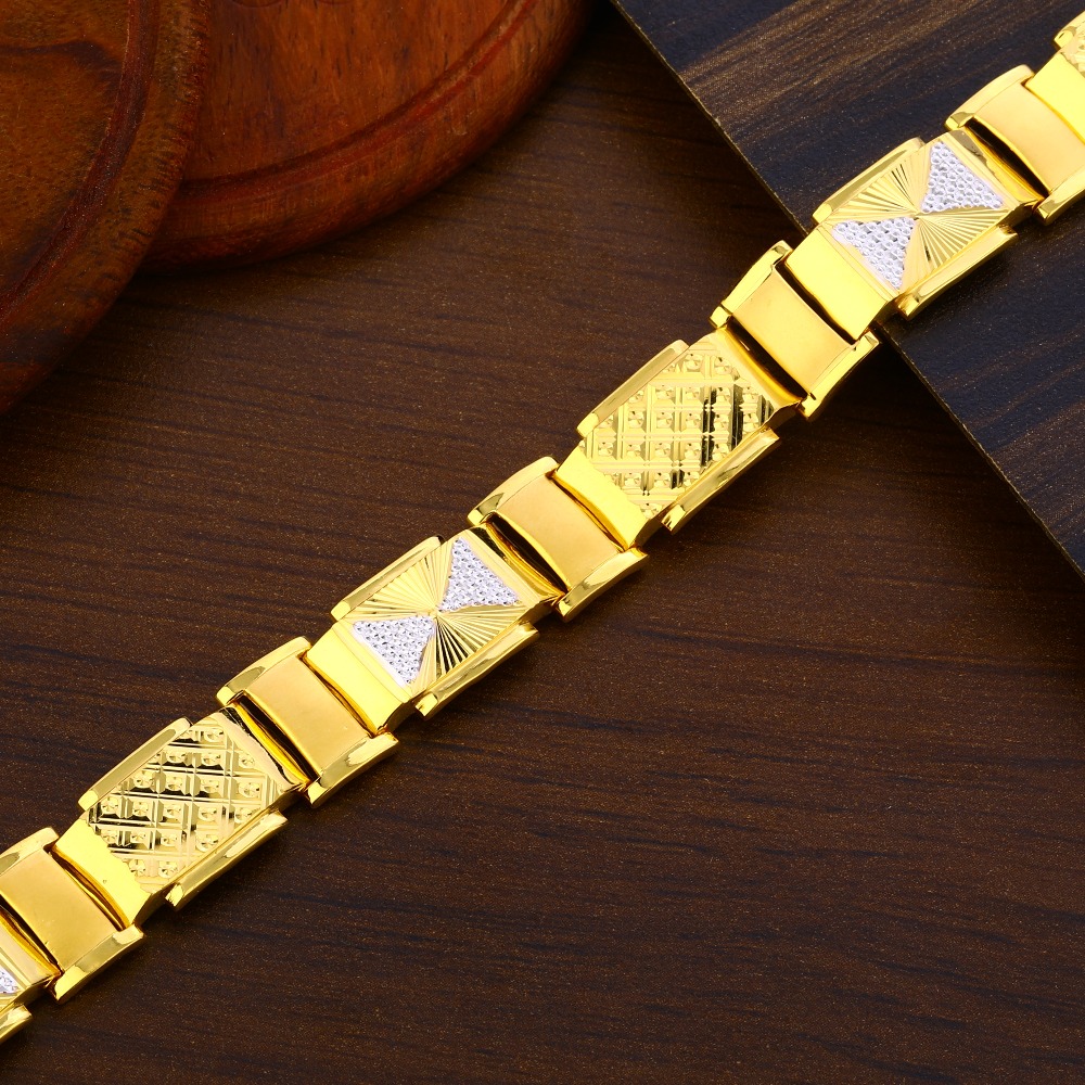 916 Gold Men's exclusive Hallmark Bracelet MPB376