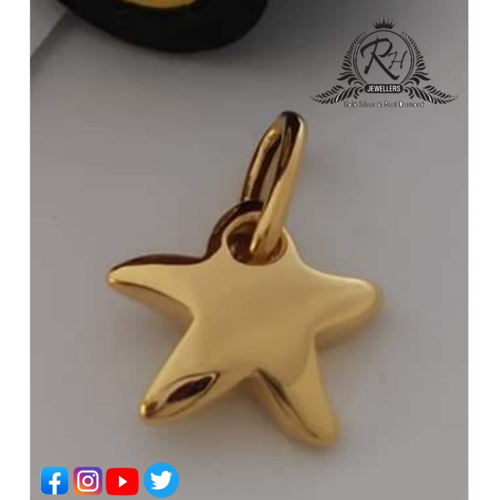 22 carat gold star pendants RH-PD499