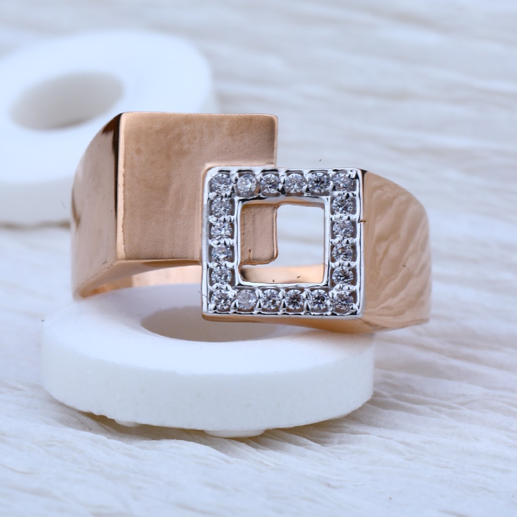 Rose Gold 18K Mens Ring-RMR15