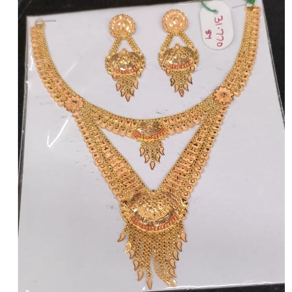 22 carat gold ladies necklace set RH-LN932