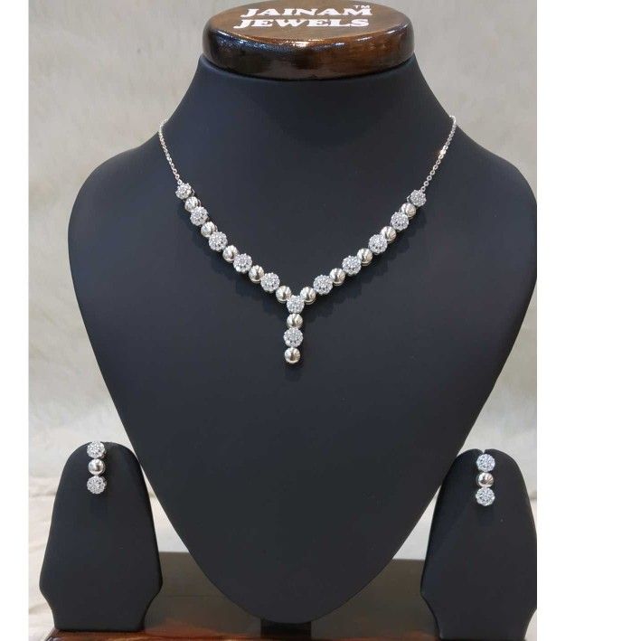 925 sterling silver diamond nacklalce