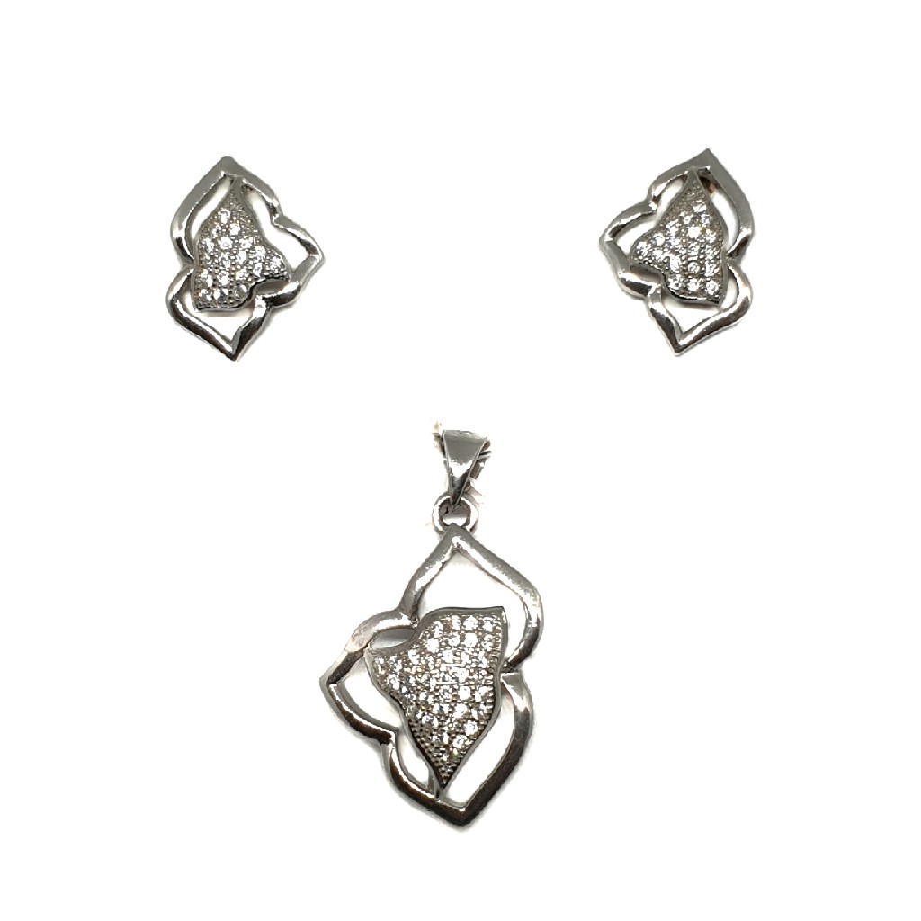 925 Sterling Silver Fancy Pendant Set MGA - PTS0030