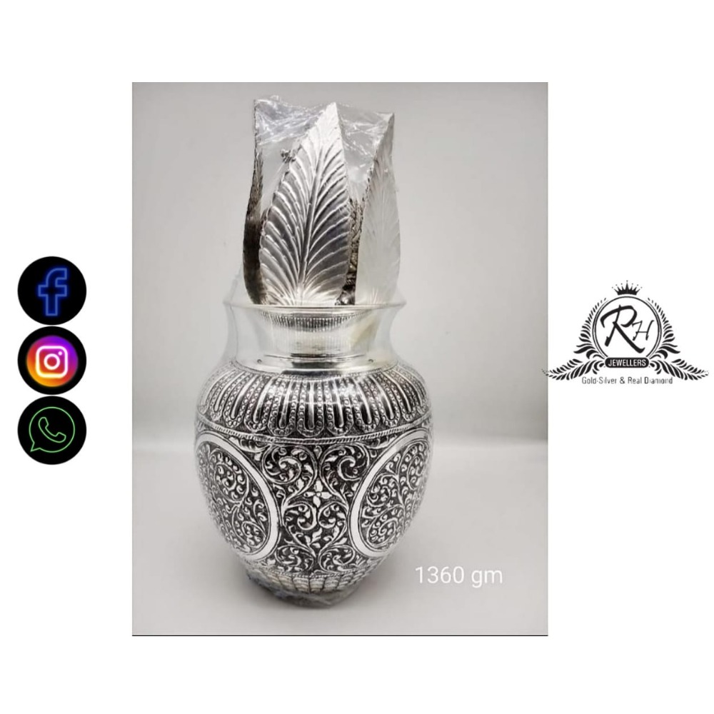 silver designs astha lakshmi kalasam for puja RH-PI709