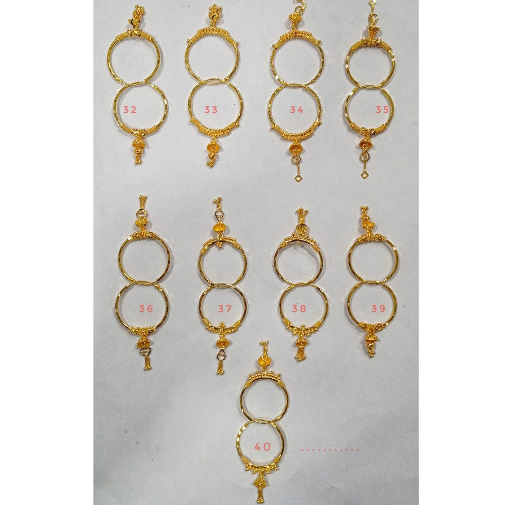 18 carat gold fancy ladies earrings RH-LE911