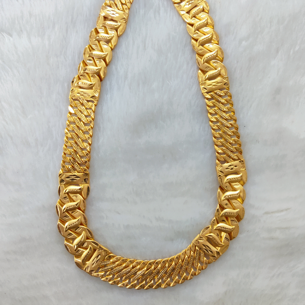 916 Gold Fancy Gent's Singapuri Chain