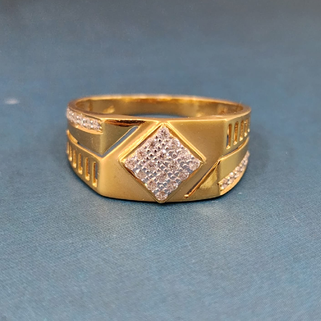 22K Gold Exclusive Stone Gents Ring
