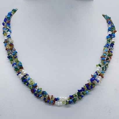 Semiprecious Chips Necklace JSS0151