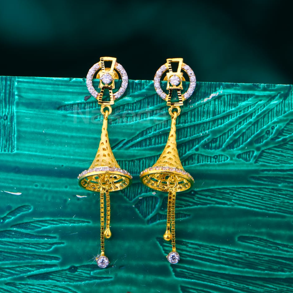 22KT Gold Hallmark Ladies Fancy Jhummar Earrings LJE445